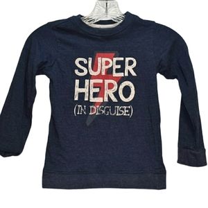 Pure One Blue Super Hero Long Sleeve Tee S